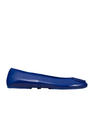 Tory Burch Reva Travel Ballet In Blue