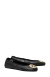 Tory Burch Reva Travel Ballet Flat In Black