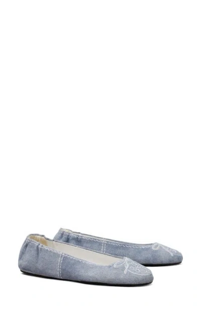 Tory Burch Reva Travel Ballet Flat In Multi