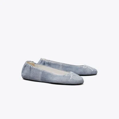 Tory Burch Reva Travel Ballet In Multi