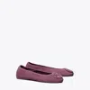 Tory Burch Reva Travel Ballet In Purple