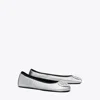 Tory Burch Reva Travel Ballet In Silver