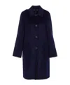 Tory Burch Reversible Buttoned Coat In Blue