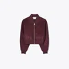 Tory Burch Reversible Wool Jacket In Burgundy
