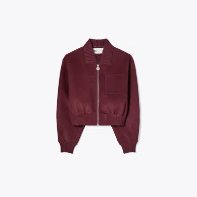 Tory Burch Reversible Wool Jacket In Gold