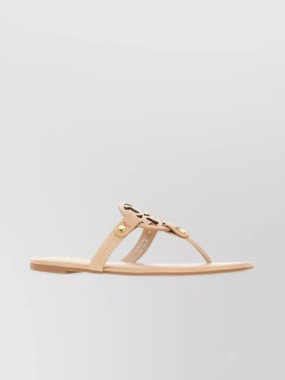TORY BURCH RHINESTONE DETAIL LEATHER MILLER SANDALS