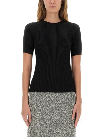 TORY BURCH RIBBED COTTON PULLOVER