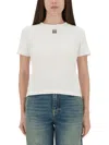 Tory Burch Cotton T-shirt With Logo In Multi