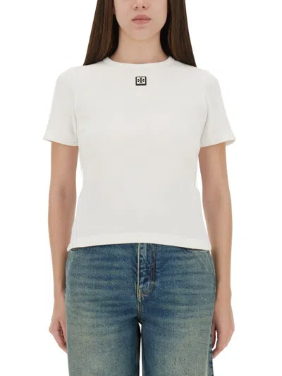 TORY BURCH TORY BURCH RIBBED COTTON T-SHIRT