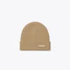Tory Burch Ribbed Knit Beanie In Brown
