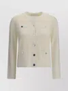 Tory Burch Ribbed Knit Cardigan Pockets