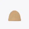 Tory Burch Ribbed Knit Cashmere Beanie In Neutral