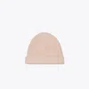 Tory Burch Ribbed Knit Cashmere Beanie In Pink