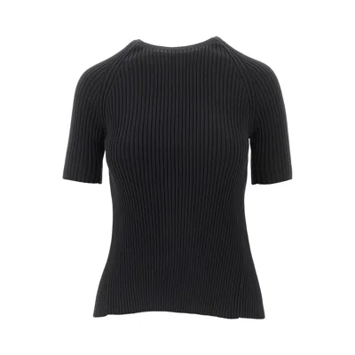 TORY BURCH RIBBED TOP WITH BACK LACING