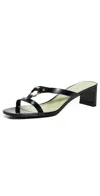 Tory Burch Ring Hardware Slide Sandal In Perfect Black/mint Green/gold