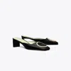 Tory Burch Ring Heeled Mule In Black