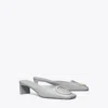 Tory Burch Ring Heeled Mule In Gray