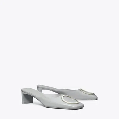 Tory Burch Ring Heeled Mule In Gray