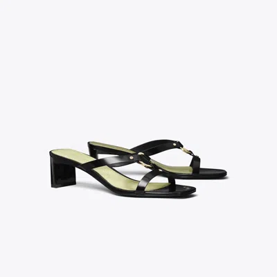 Tory Burch Ring Heeled Sandal In Black