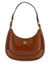 TORY BURCH TORY BURCH ROBINSON BRUSHED LEATHER CRESCENT BAG