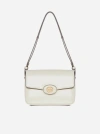 Tory Burch Robinson Spazzolato Shoulder Bag In Shea Butter