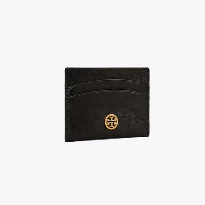 Tory Burch Robinson Card Case In Black