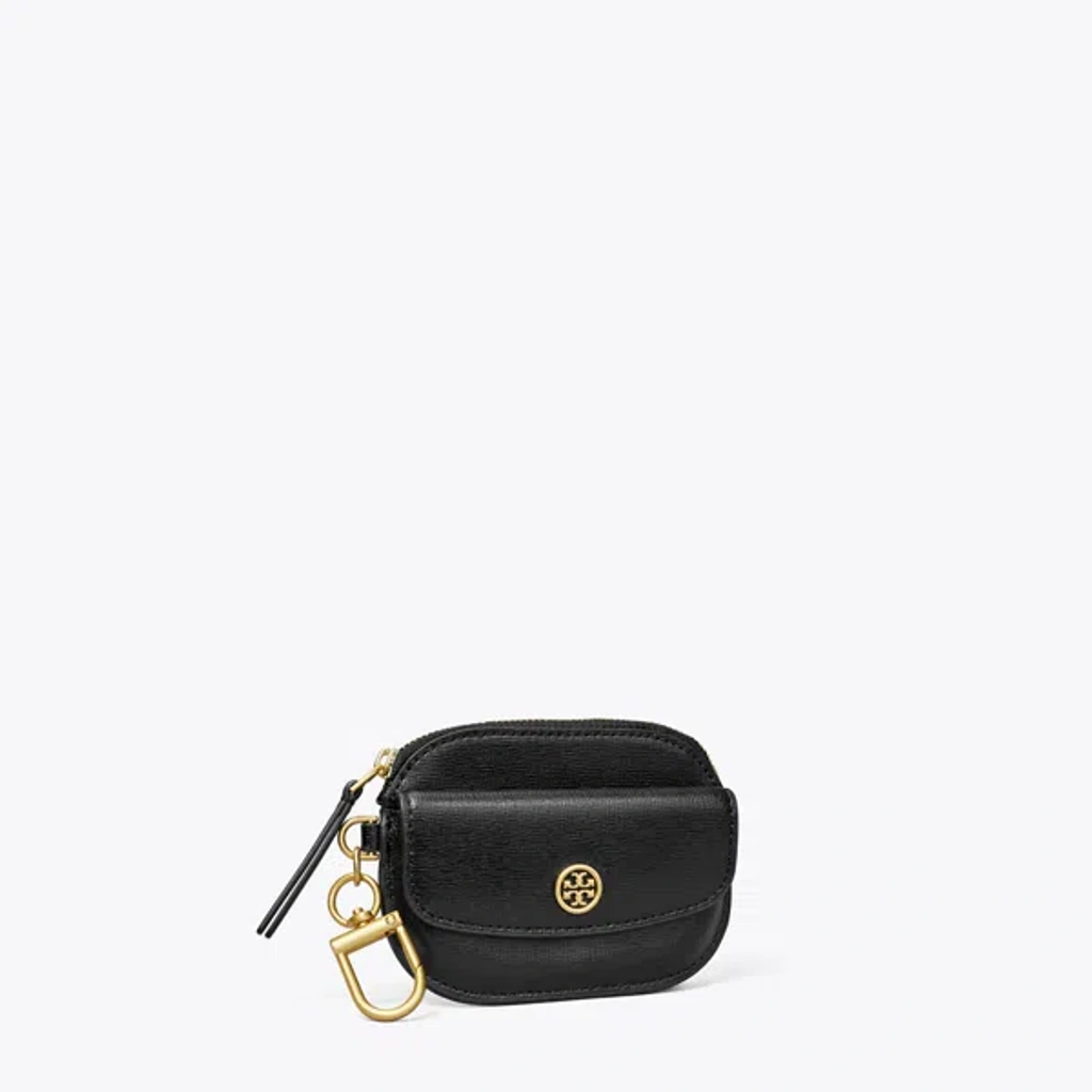 TORY BURCH ROBINSON KEY CASE ブラック Tory Burch Robinson Card Case Key Ring In Black | ModeSens