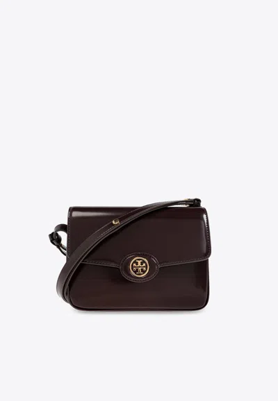 Tory Burch Robinson Shoulder Bag In Bordeaux