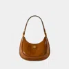 Tory Burch Robinson Crescent Hobo Bag -  - Leather - Brown In Brown
