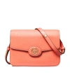 Tory Burch Robinson Crosshatched Convertible Shoulder Bag In Pink