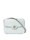 Tory Burch Robinson Crosshatched Crossbody Bags In Light Blue