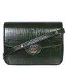 Tory Burch Robinson Embossed Leather Convertible Shoulder Bag In Green