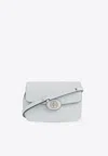 Tory Burch Robinson Spazzolato Convertible Shoulder Bag In Light Blue