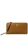 Tory Burch Robinson Leather Continental Wallet In Tiramisu