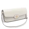 Tory Burch Robinson Spazzolato Cross Body Bag In White