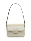 Tory Burch Chalk Leather Robinson Shoulder Bag In White