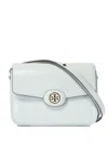 Tory Burch Robinson Crosshatched Crossbody Bags In White