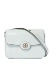Tory Burch Robinson Crosshatched Crossbody Bags In White