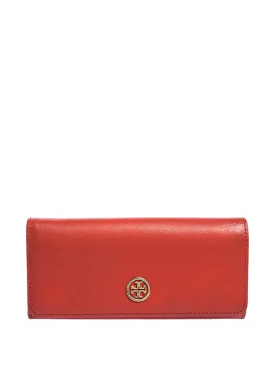 Pre-owned Tory Burch Robinson Leather Wallet