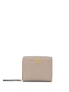 Tory Burch Robinson Leather Wallet In Neutrals