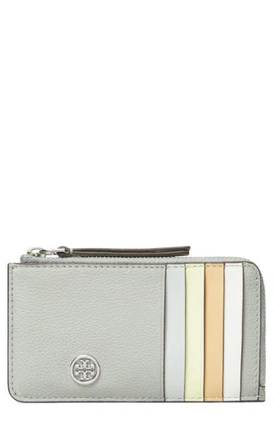 Tory Burch Robinson Pebble Leather Card Case