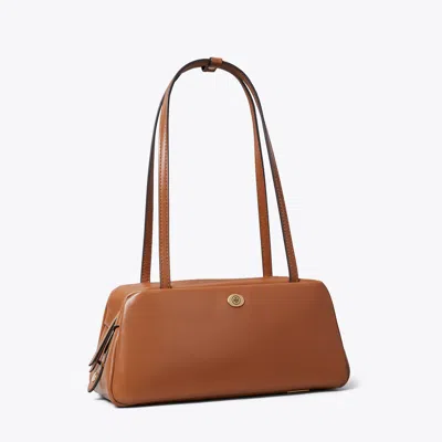 Tory Burch Robinson Satchel In Brown