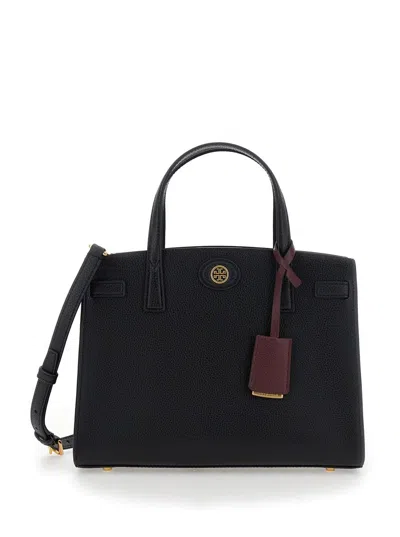 Tory Burch Robinson Satchel Samll In Black