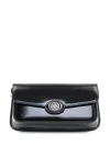Tory Burch Robinson Spazzolato E/w Shoulder Bag In Black