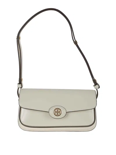 Tory Burch Robinson  Shoulder Bag In Blanco