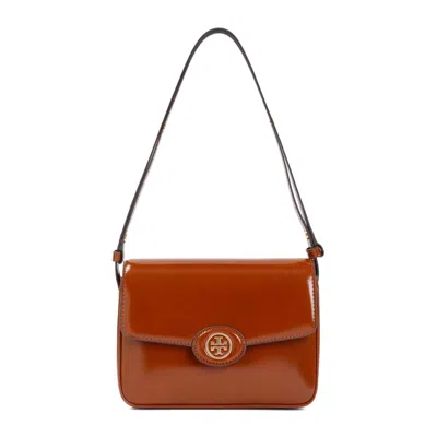Tory Burch Robinson Shoulder Bag In Brown
