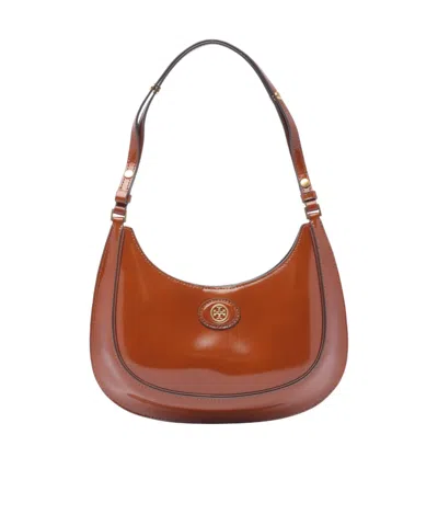 Tory Burch Robinson Shoulder Bag In Brown