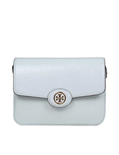 Tory Burch Patent Leather Shoulder Bag In White