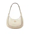 Tory Burch Shea Butter Spazzolato Robinson Crescent Bag In Nude