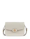 Tory Burch Robinson Spazzolato Shoulder Bag In Shea Butter